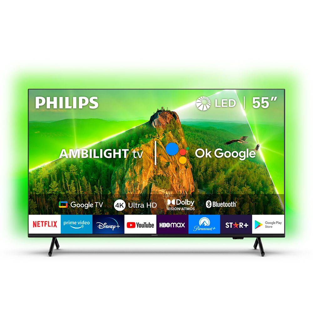 Televisor Philips 55” 4K Ultra HD Ambilight TV  55PUD7908