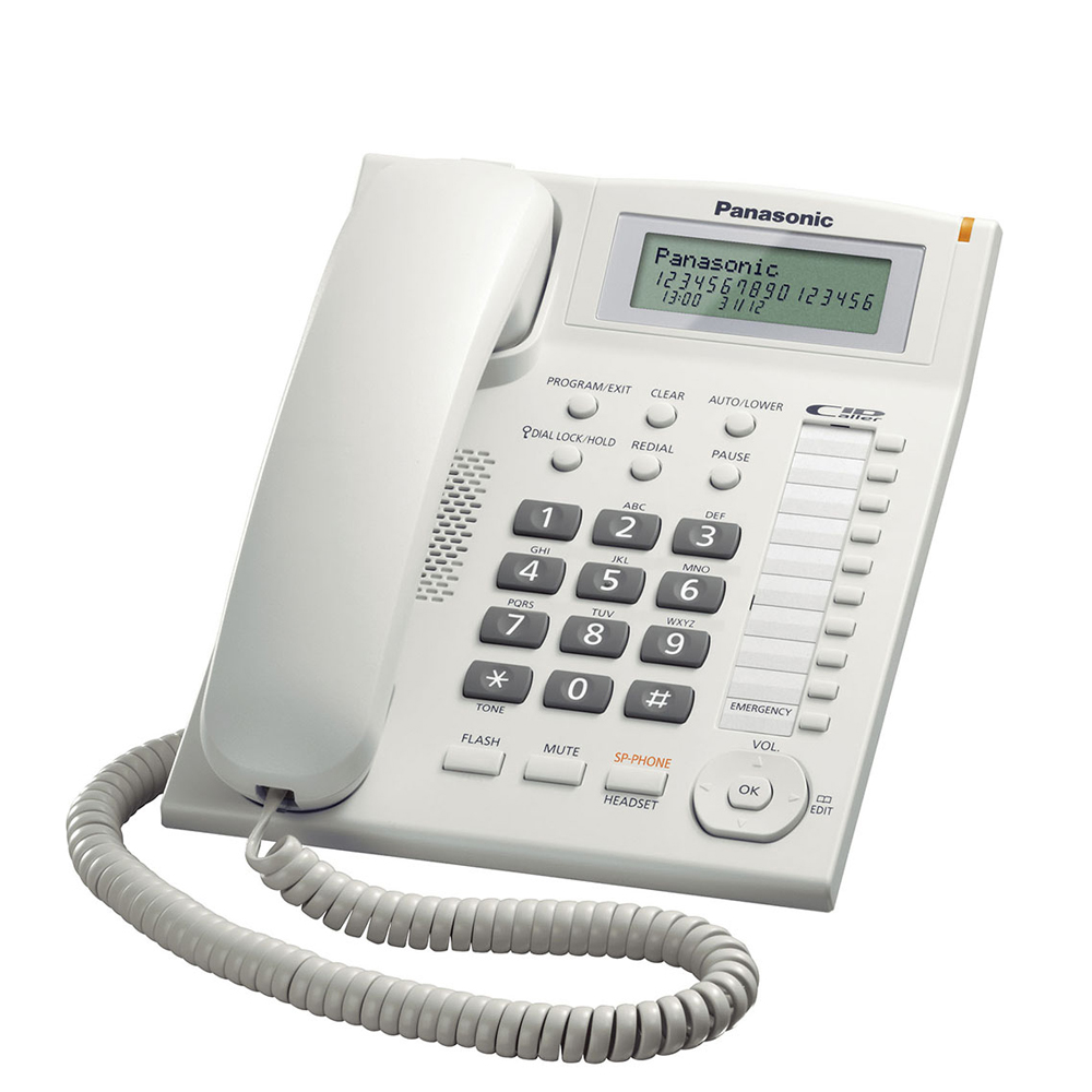 Teléfono Fijo Panasonic KX-TS880LXW                  