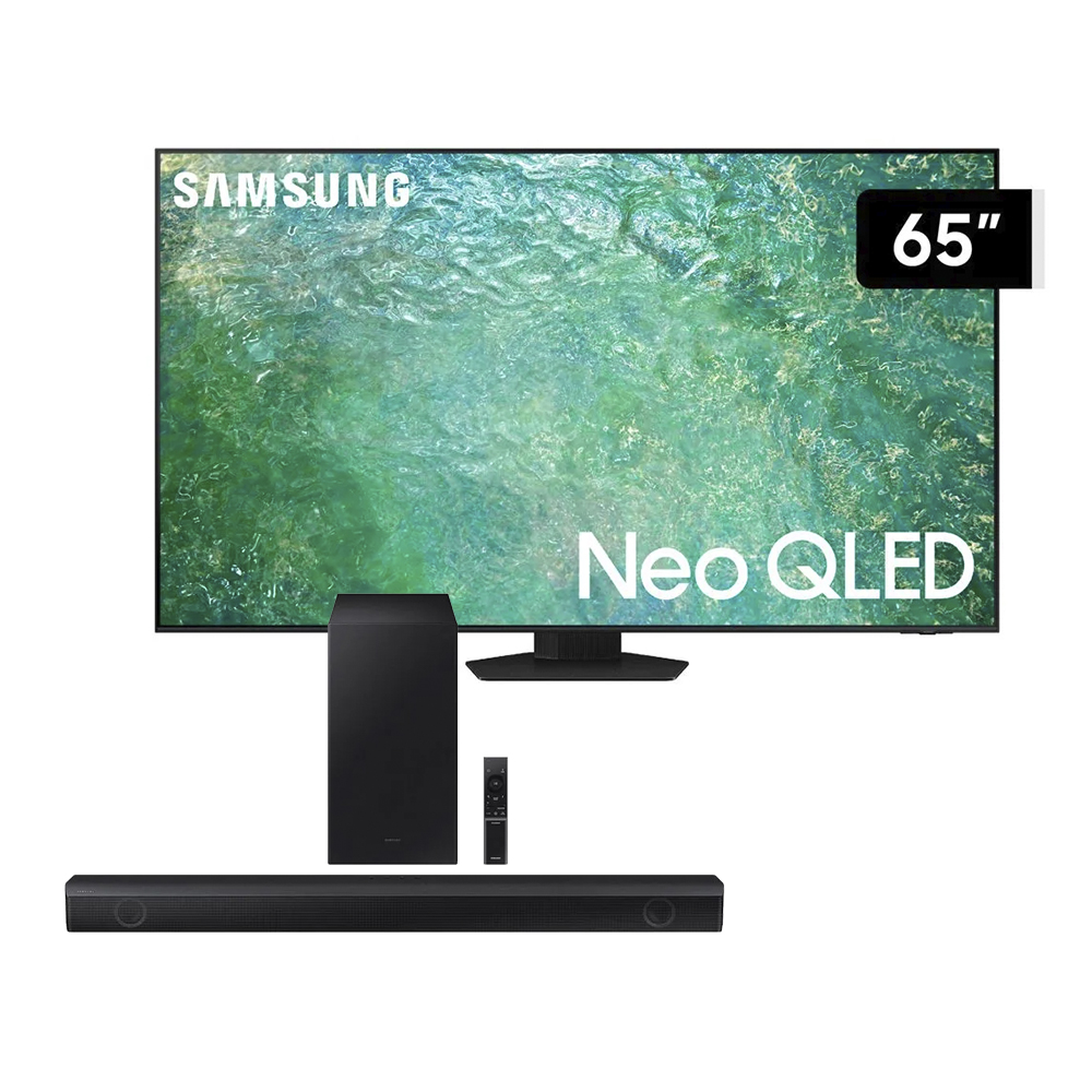 Televisor Samsung Neo QLED 4K Mini LED Smart TV 65" QN65QN85CAGXPE (2023) + Soundbar Samsung Bluetooth 410W HW-B550 (2022) GRATIS