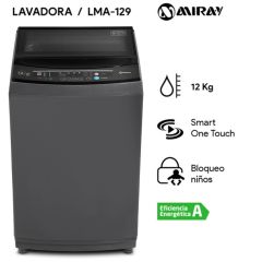 Lavadora Automática Miray LMA-129 12kg