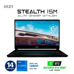 Laptop Gamer MSI Stealth 15M B12UE 15.6" Intel Core i7-1280P 1TB SSD 16GB RAM RTX 3060