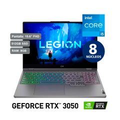 Laptop Gamer Lenovo Legion 5i 15.6" Intel Core i5-12450H 512GB SSD 8GB RAM RTX 3050