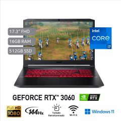 Laptop Acer Gamer AN517-54-7286 17.3" Intel Core i7-11800H 512GB 16GB RAM RTX3060