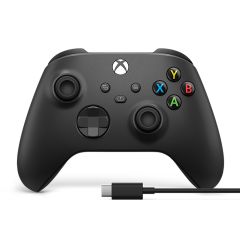 Mando Xbox Microsoft 1V8-00016 Negro + Cable USB-C