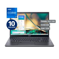 Laptop Acer A515-57-76BH 15.6" Intel Core i7-1255U 512GB 12GB RAM