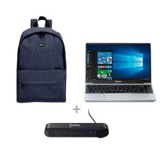 Laptop Miray LPM-N14-i3 14.1" Intel Core i3-10110U 256GB SSD 8GB RAM Silver + Mochila Miray MML-ENL99915-A + Parlante Miray PM-18