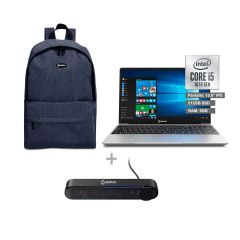 Laptop Miray LPM-N15-i5 15.6" Intel Core i5-10210U 512GB SSD 8GB RAM Silver + Mochila Miray MML-ENL99915-A + Parlante Miray PM-18