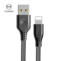 Cable USB a Lightning Mcdodo CA-5150 para iPhone Serie Warrior Negro 1.2m