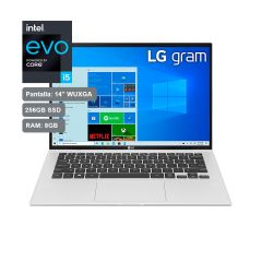 Laptop LG Gram 14Z90P-G.AJ63B4 14" Intel i5 Evo 11a Generación 256GB SSD 8GB RAM