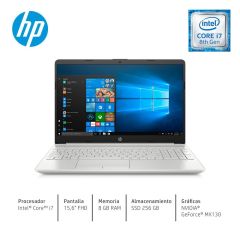 Laptop HP 15-DW0004LA 15.6" Intel Core i7-8565U 256GB SSD + 8GB RAM