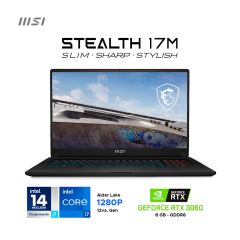 Laptop Gamer MSI Stealth 17M A12UE 17.3" Intel Core i7-1280P 1TB SSD 16GB RAM RTX 3060