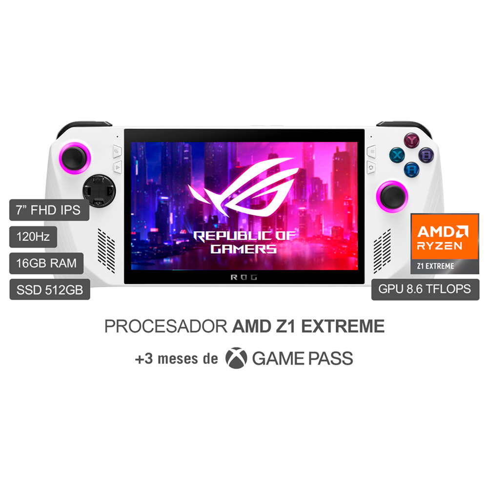 Consola Asus ROG Ally Z1 Extreme 512GB SSD 