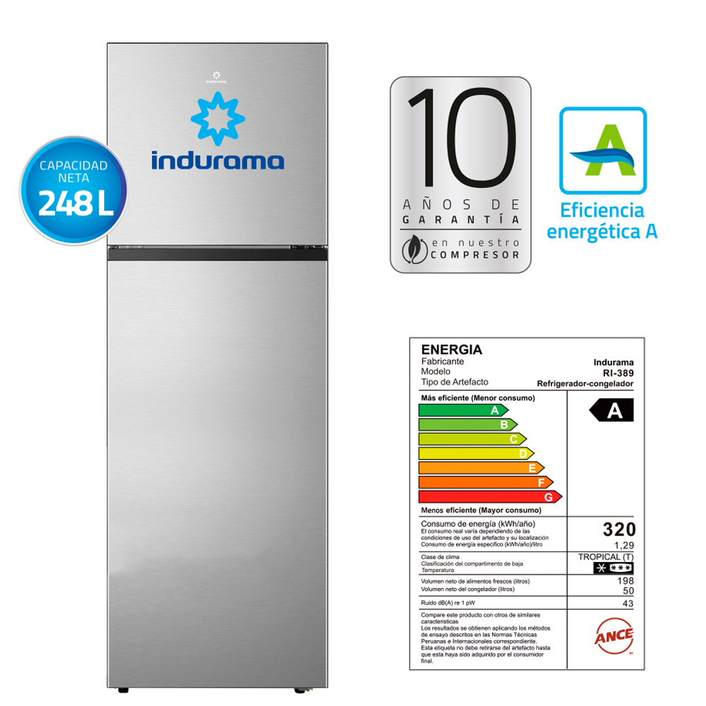Refrigeradora Indurama RI-389 No Frost 248L