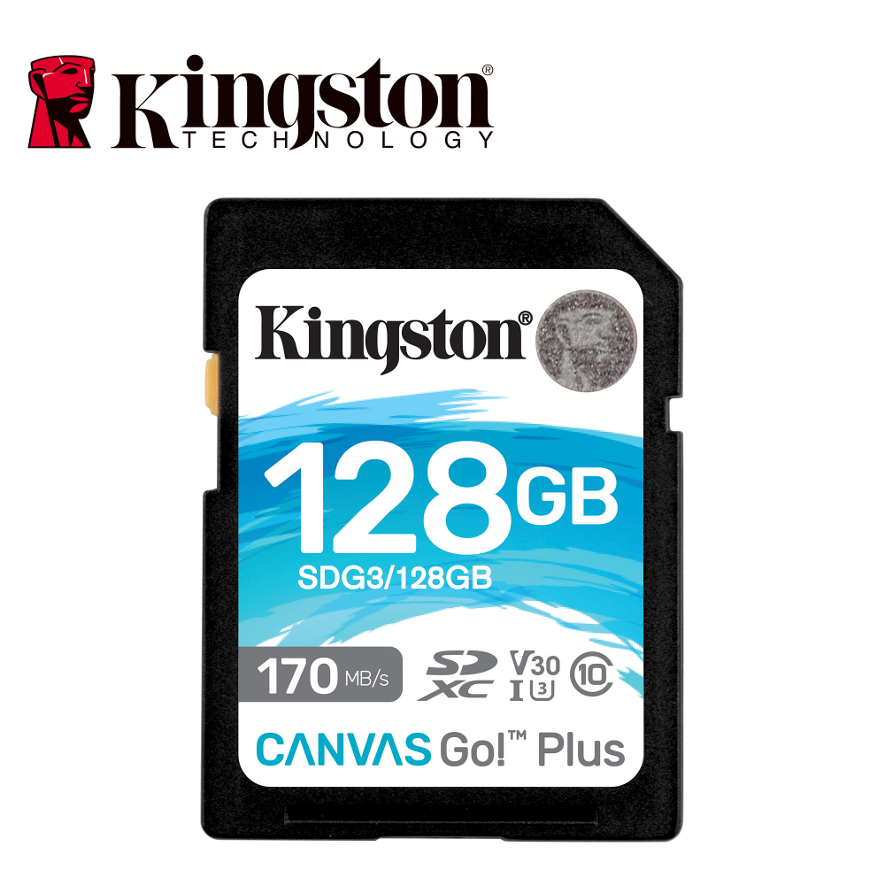 Tarjeta SD Kingston Canvas Go Plus SDG3 128 GB