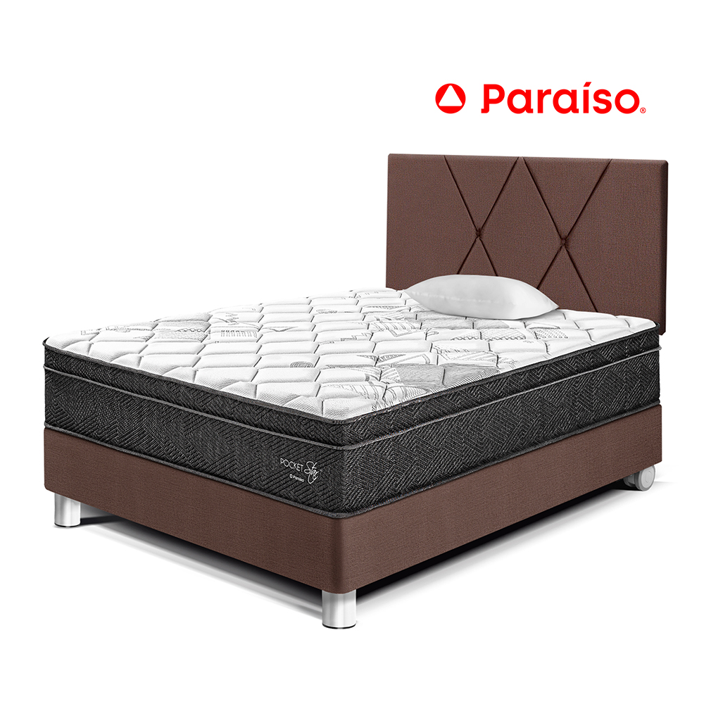 Dormitorio Paraíso Pocket Star 1.5 PLZ Chocolate