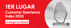 1er Lugar en la Categoría Retail Customer Xperience Index 2023